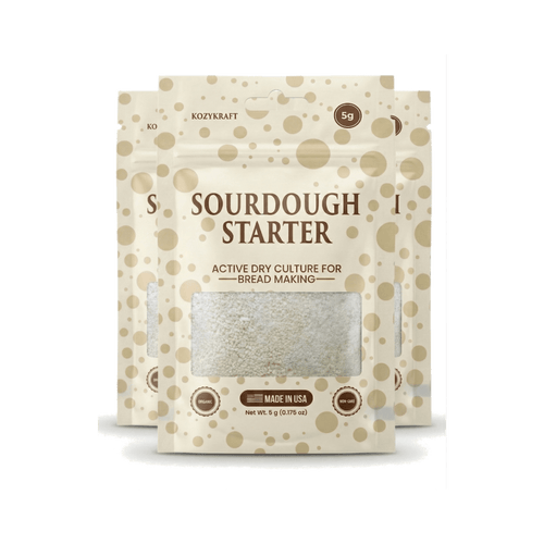 3-Pack Sourdough Starter Bundle by KozyKraft - Best Value