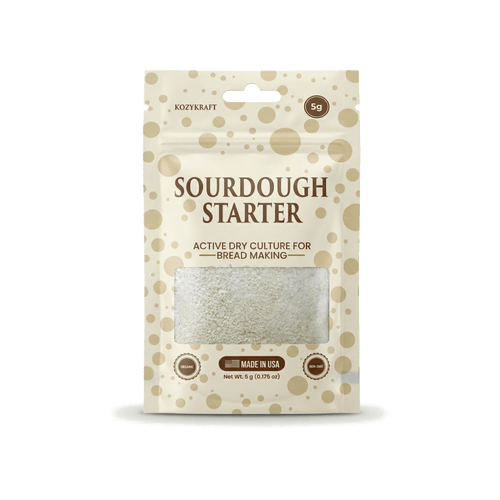 5g Dehydrated Sourdough Starter packet by KozyKraft